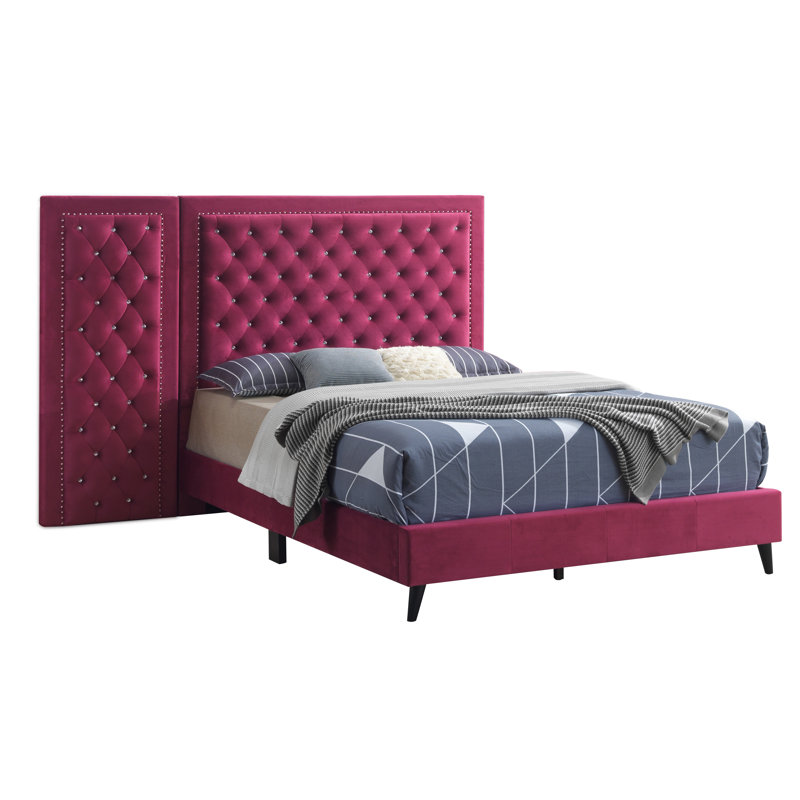Etta Avenue™ Janiya Upholstered Standard Bed & Reviews Wayfair